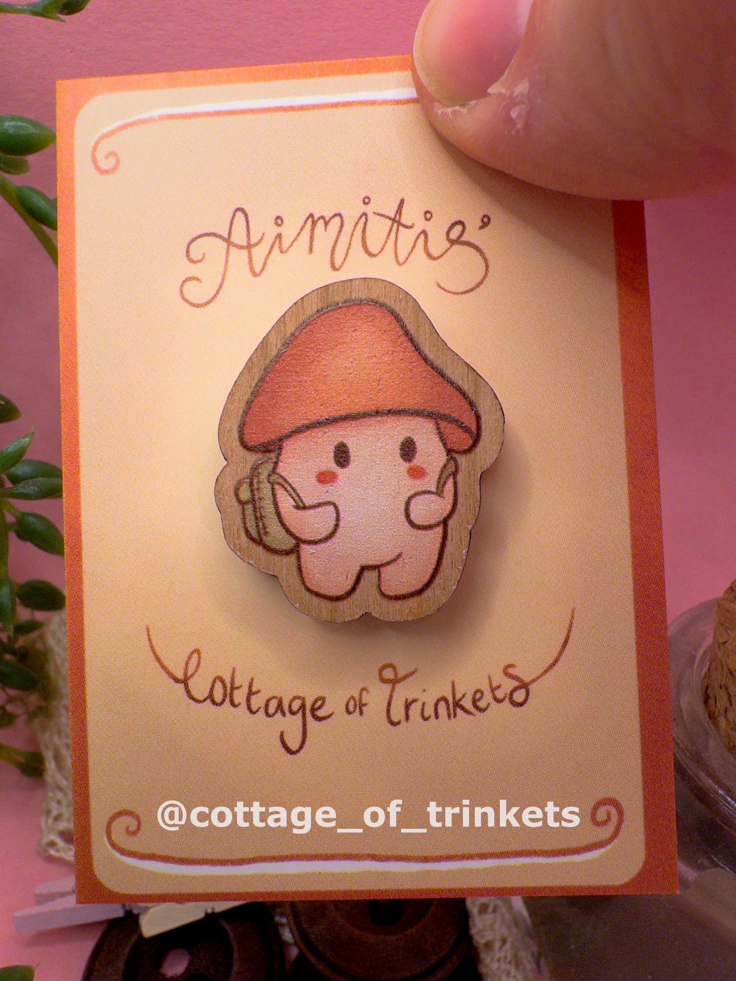 Wooden Pin | Adventure Mushie