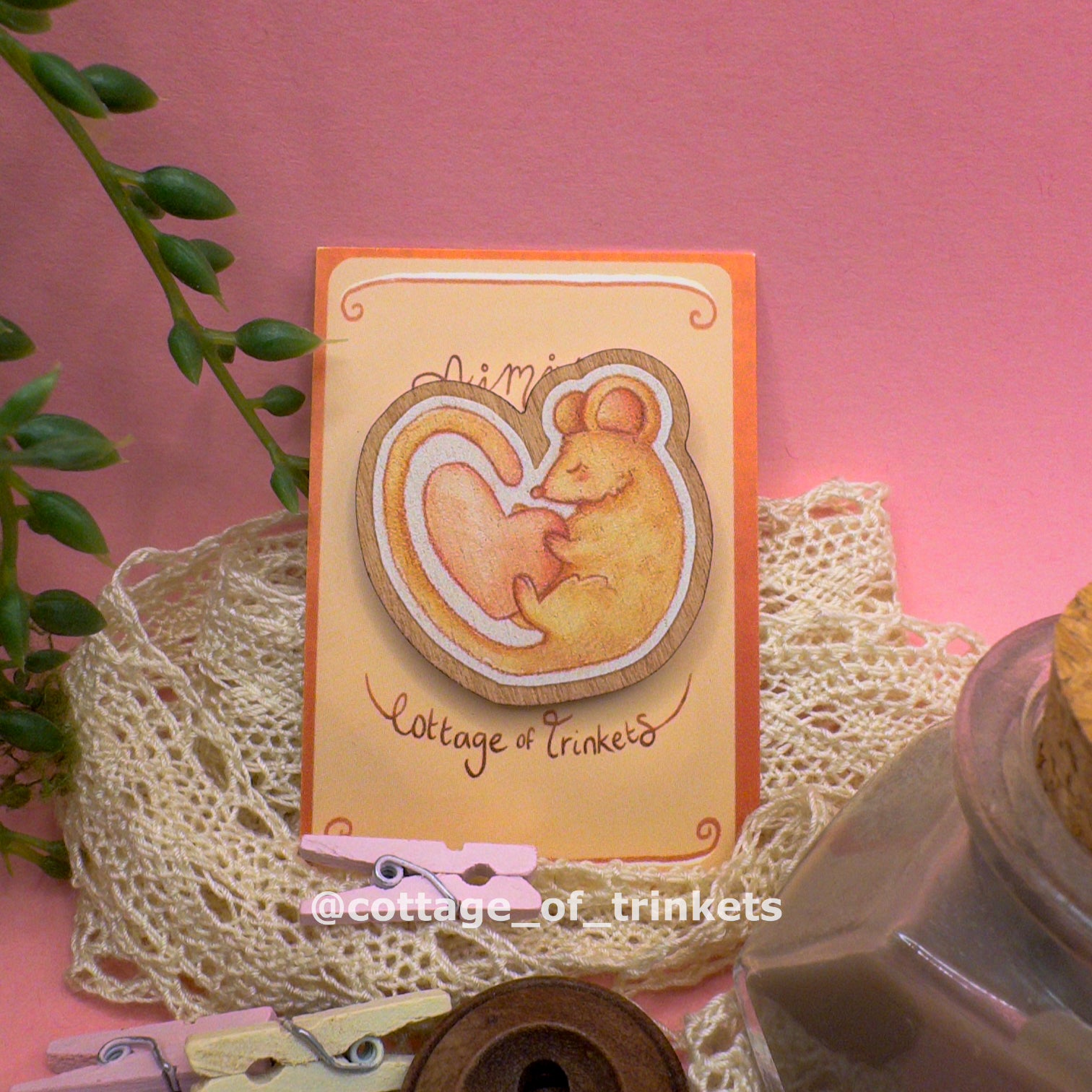 Wooden Pin | Mouse Kind