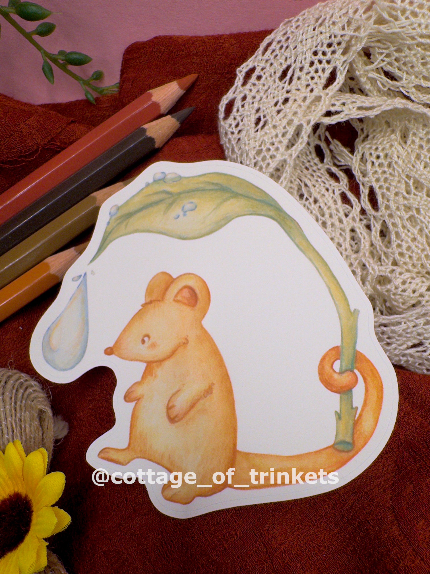 Sticker | Mouse Leaf