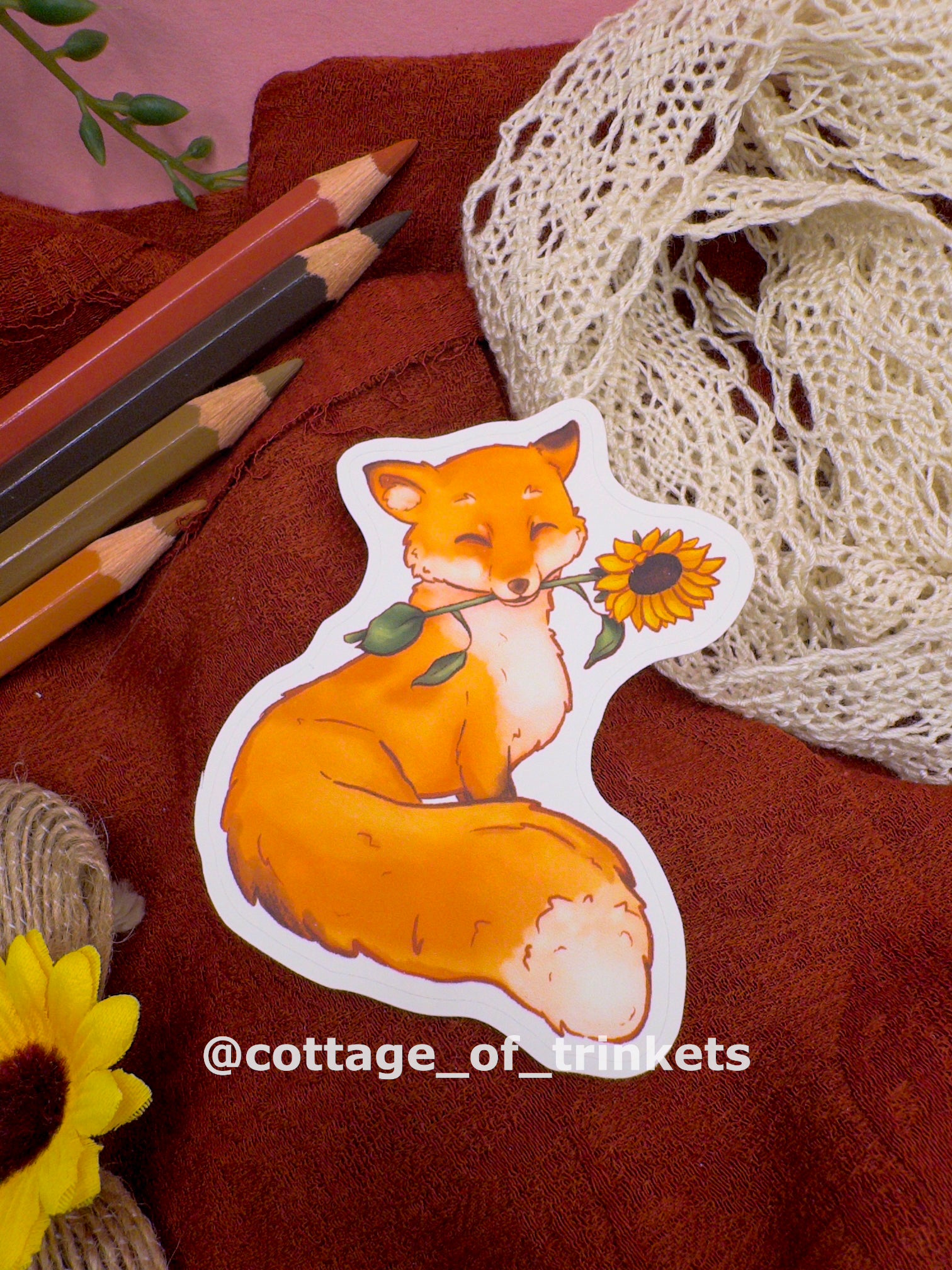 Sticker | Sunflower Fox