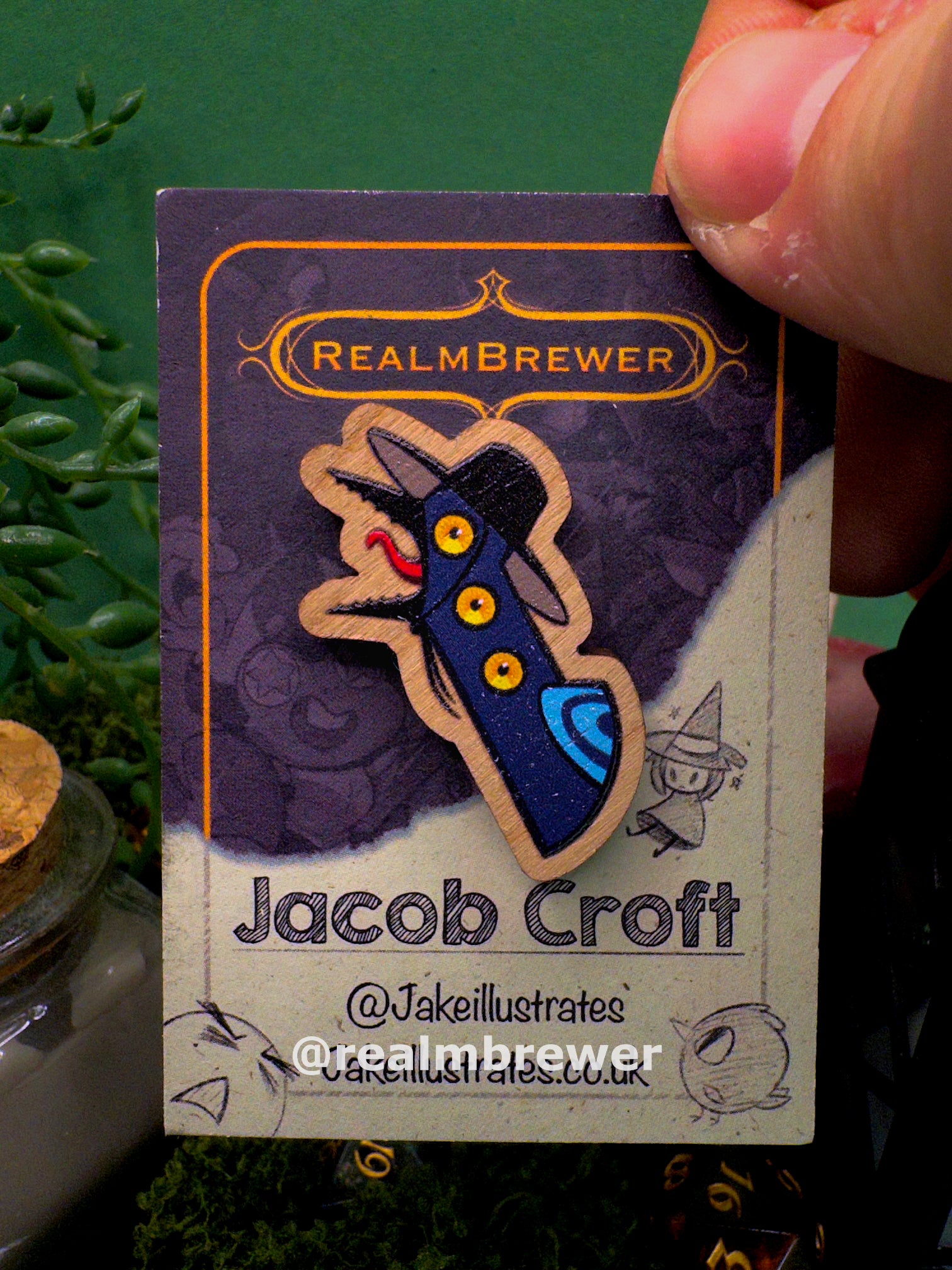 Wooden Pin | Sussie Yell