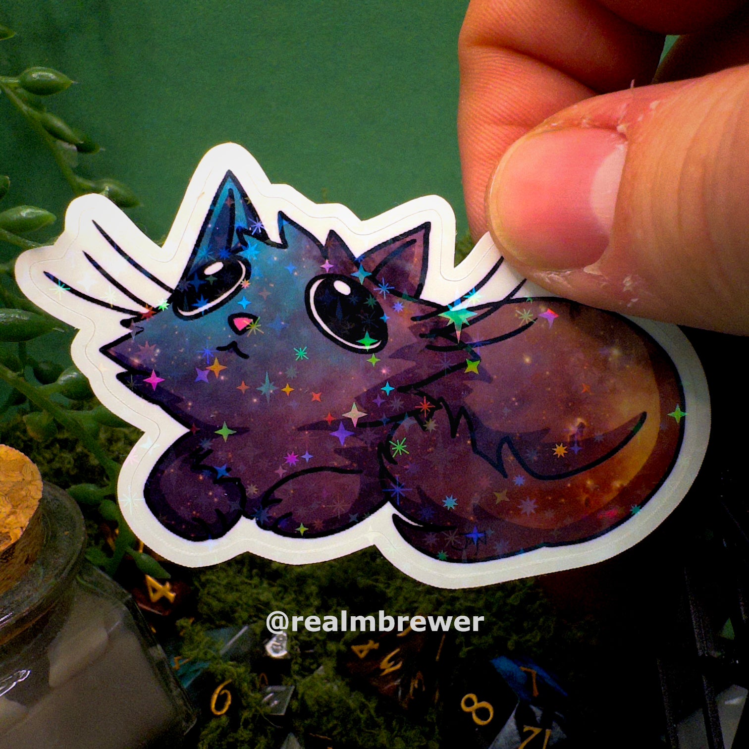 Effect Sticker | Galaxy Cat - Resting