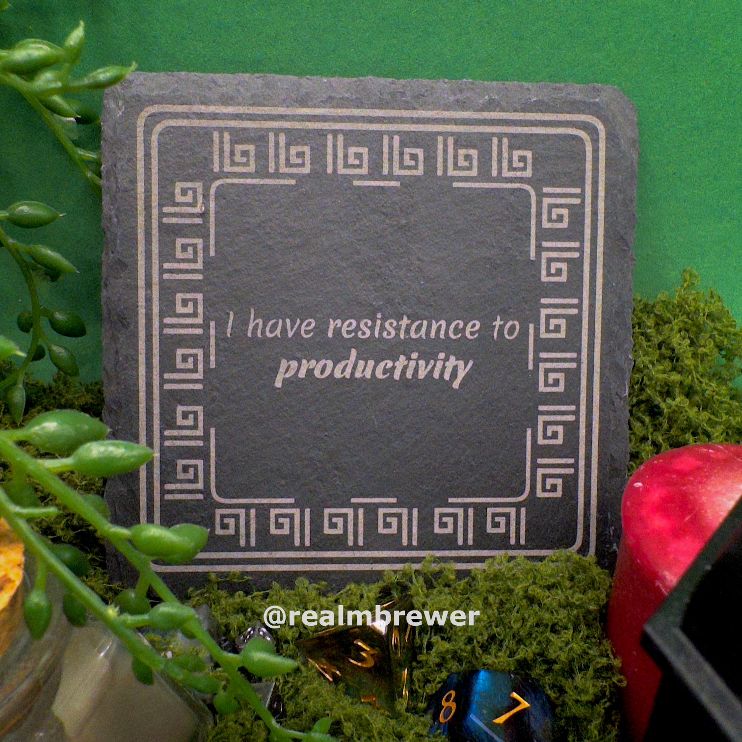 Stone Coaster | I have resistance to productivity