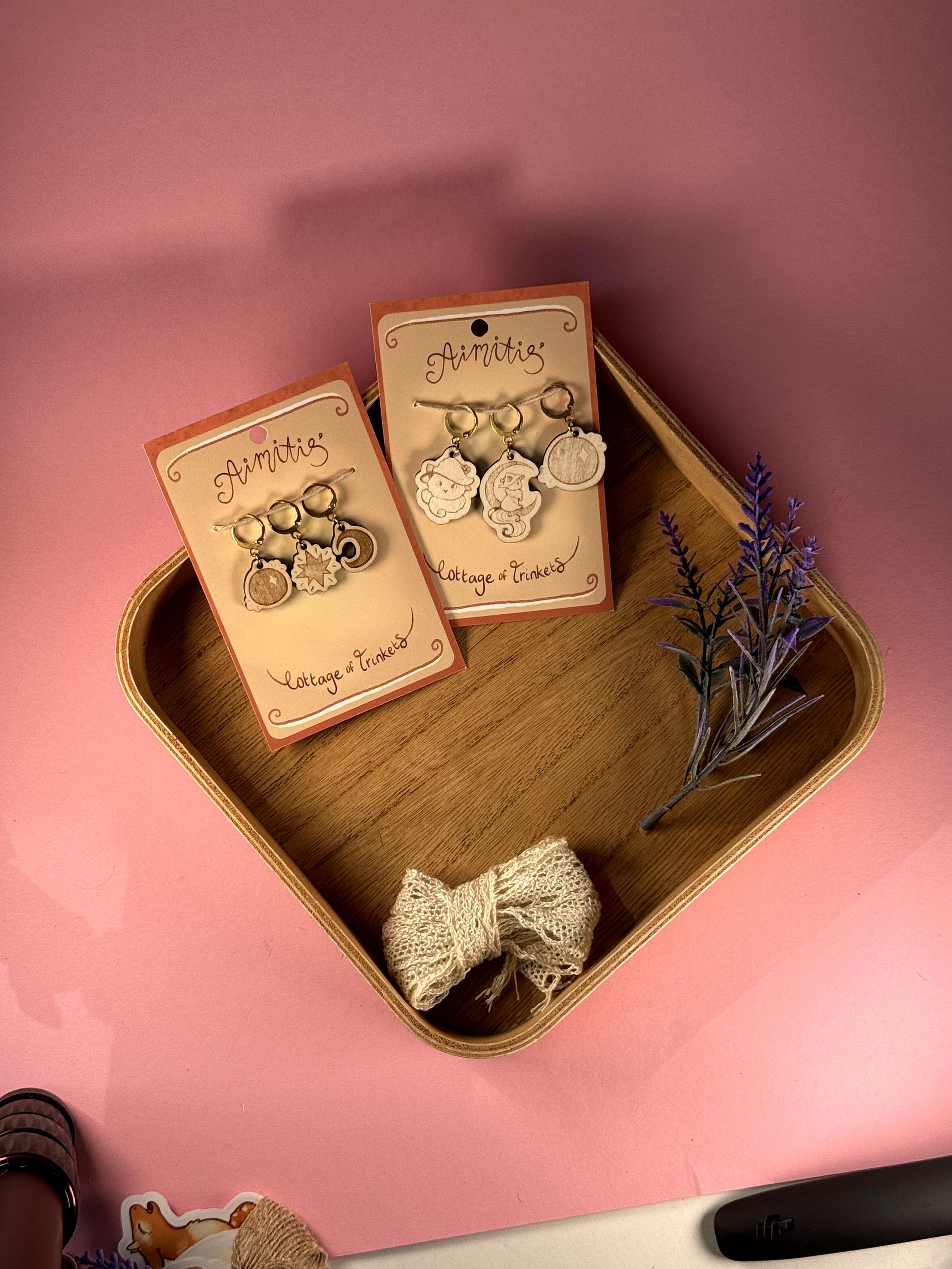 Stitch Markers | Witchy Cats