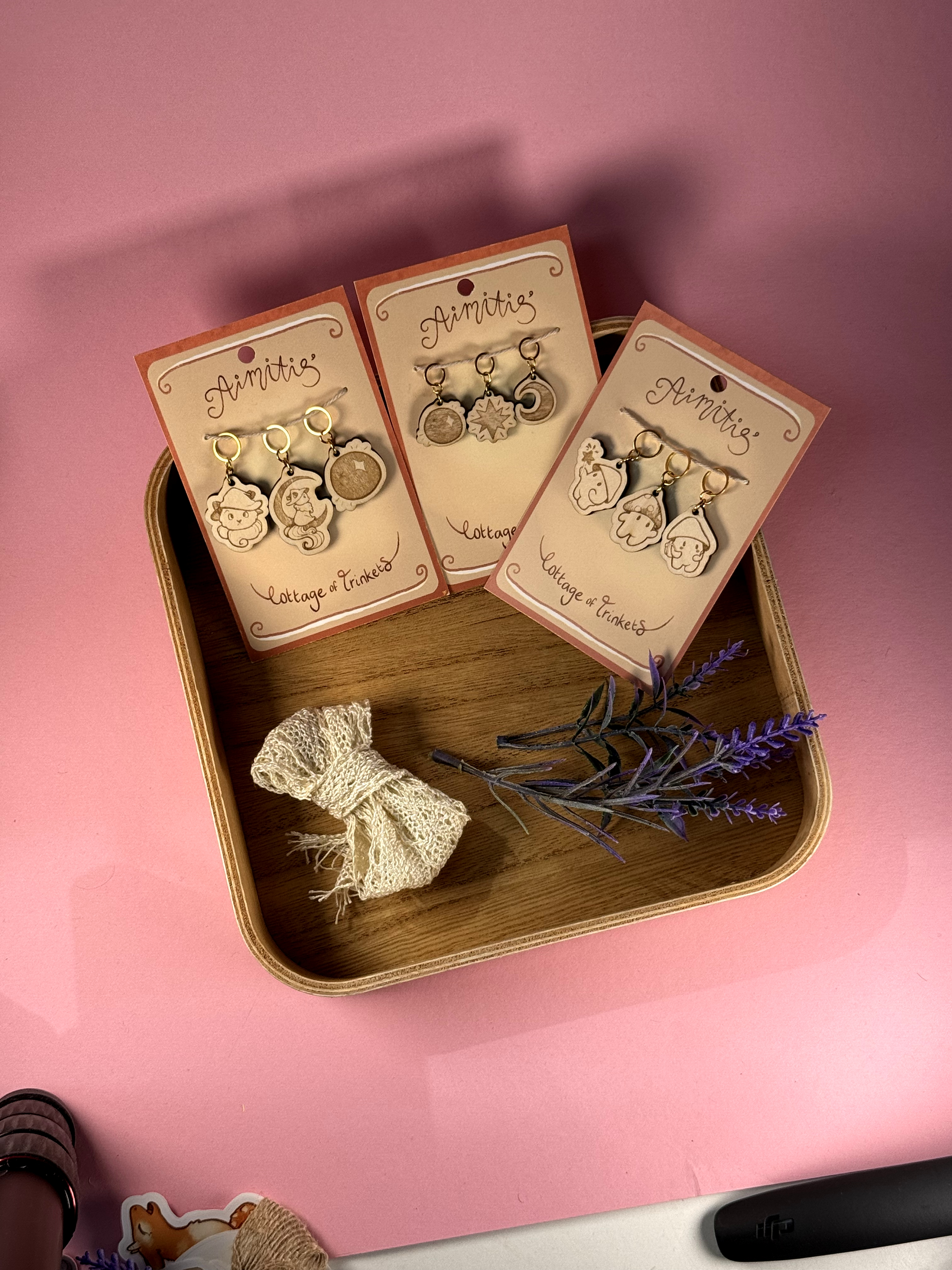 Stitch Markers | Witchy Cats