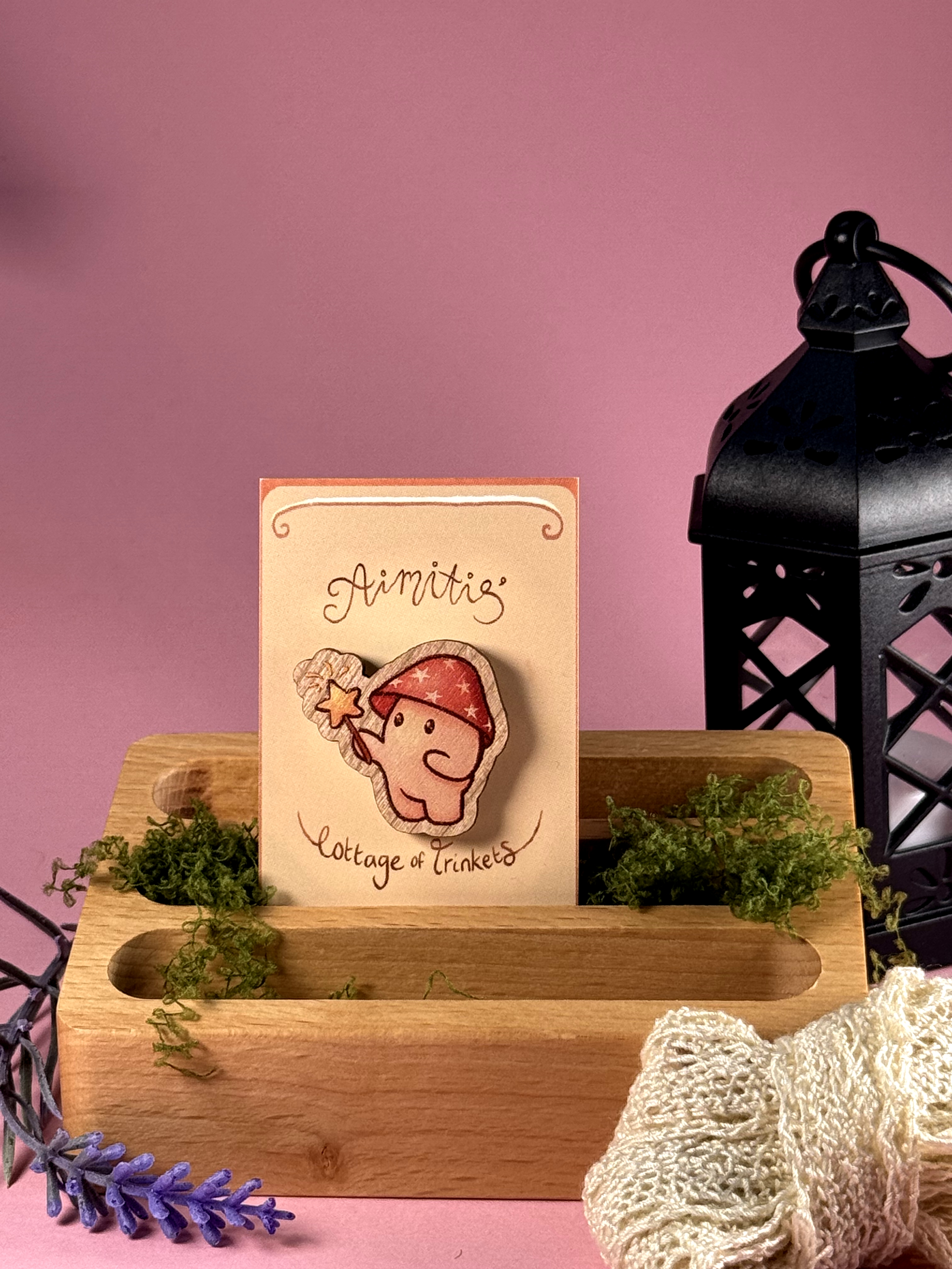 Wooden Pin | Magic Mushie