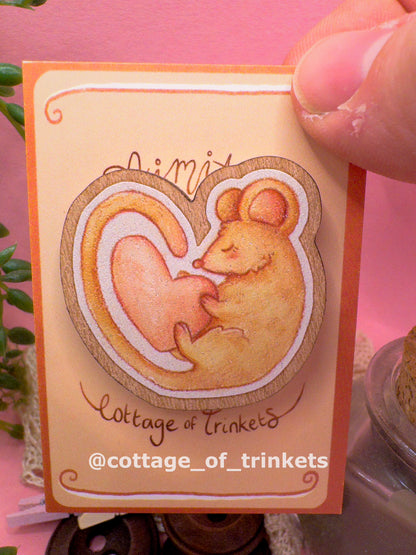 Wooden Pin | Mouse Kind