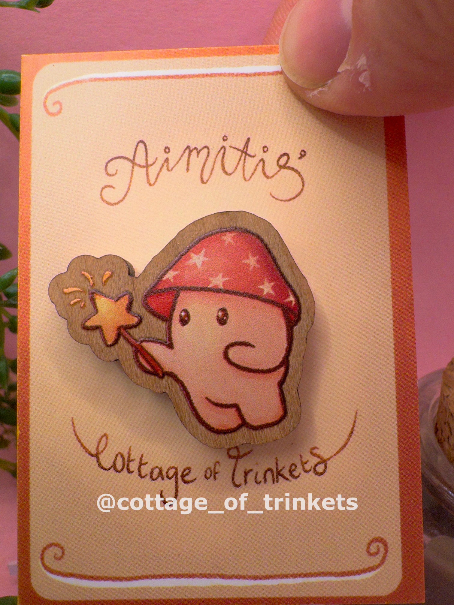 Wooden Pin | Magic Mushie