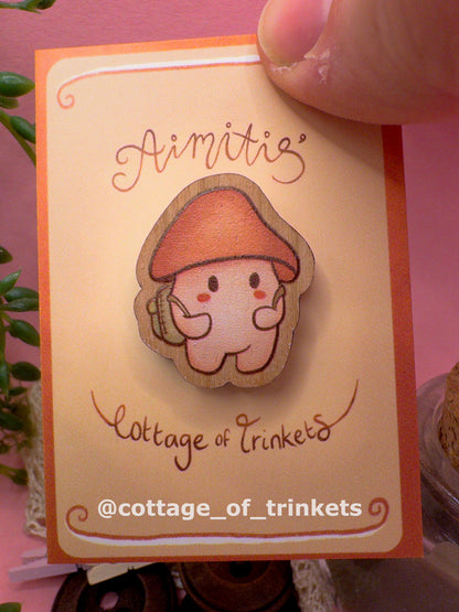 Wooden Pin | Adventure Mushie