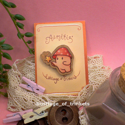 Wooden Pin | Magic Mushie
