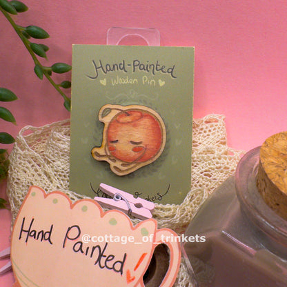Handpainted Pin | Sleepy Junimo