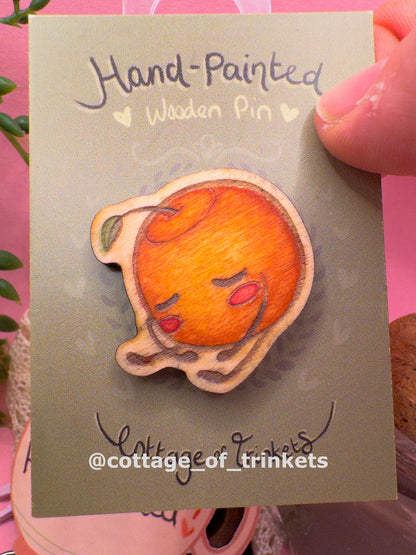 Handpainted Pin | Sleepy Junimo