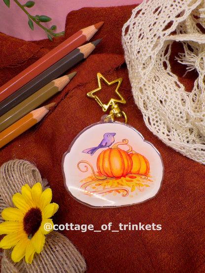 Keychain | Pumpkin Crow