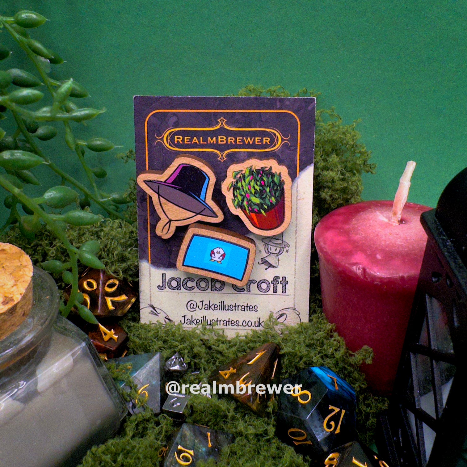 Wooden Pin | Small Demon Hunter Set