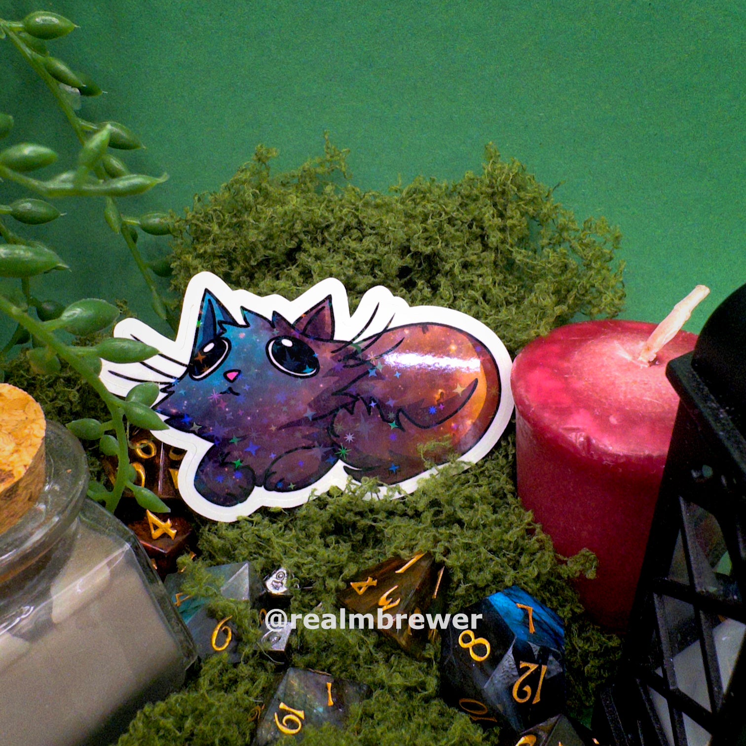 Effect Sticker | Galaxy Cat - Resting