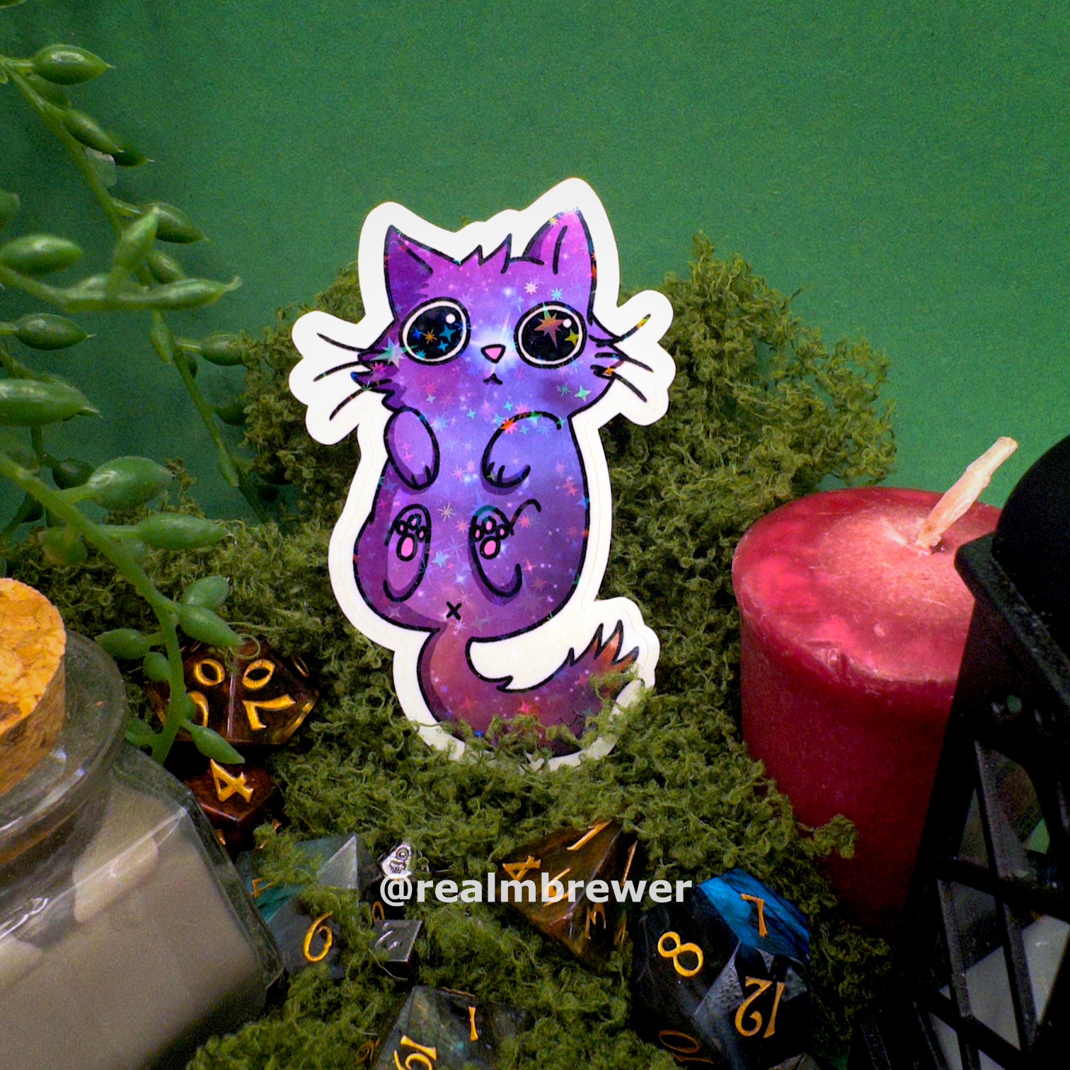 Effect Sticker | Galaxy Cat - Purple