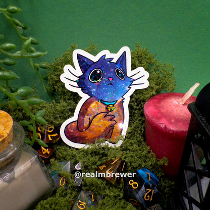Effect Sticker | Galaxy Cat - Brown