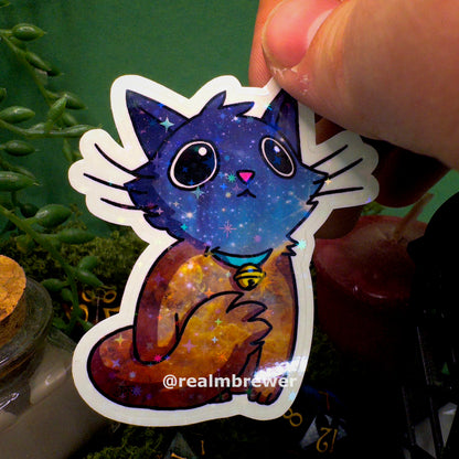Effect Sticker | Galaxy Cat - Brown