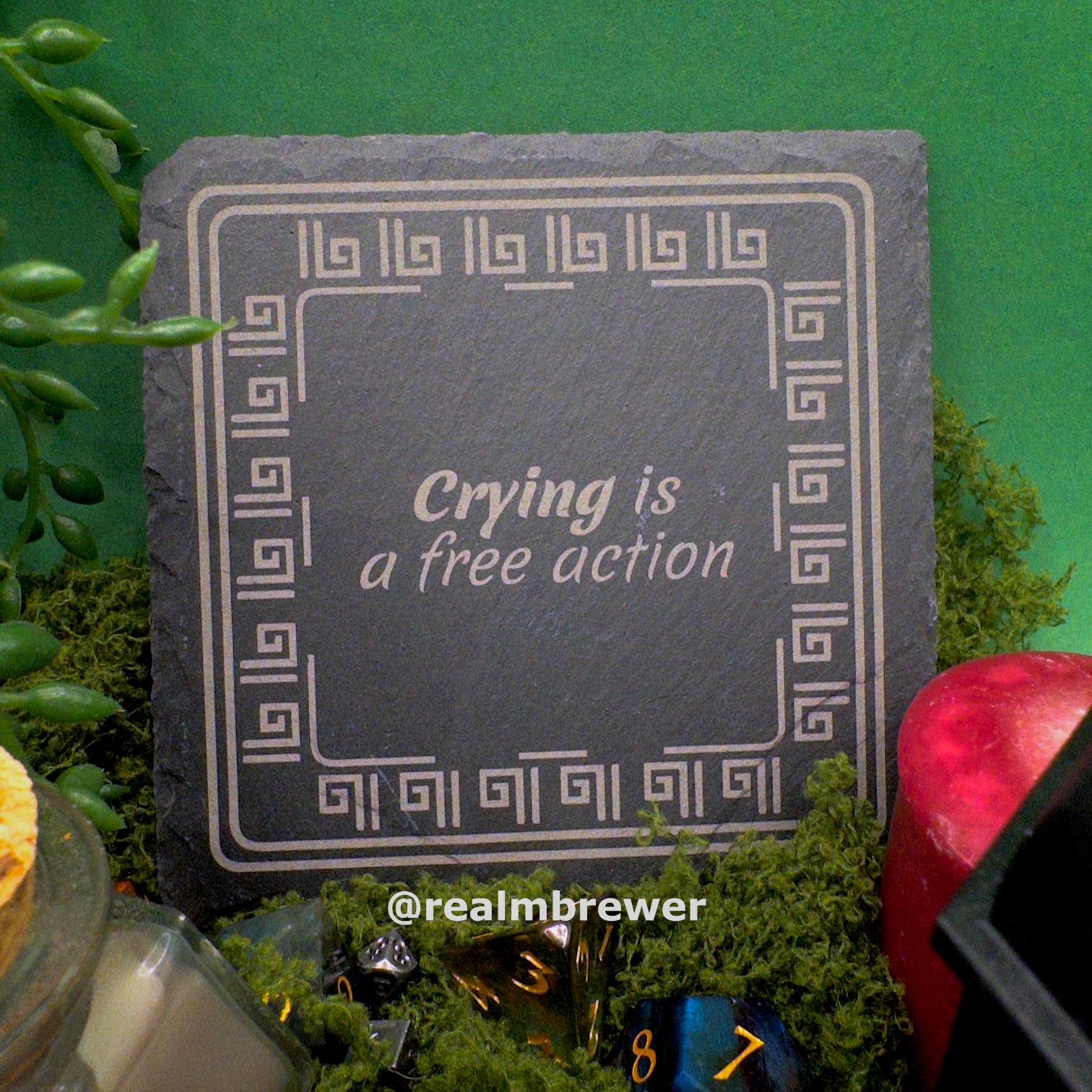 Stone Coaster | Crying is a free action