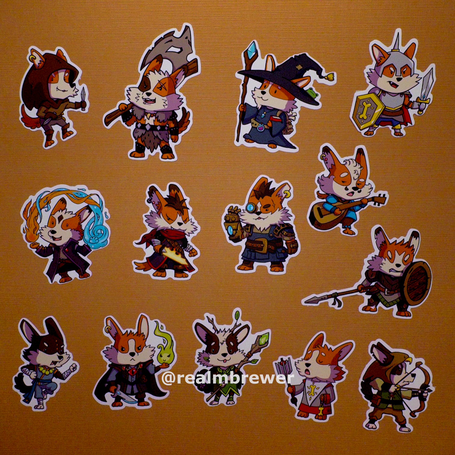 Sticker Pack | Corgi Adventurers