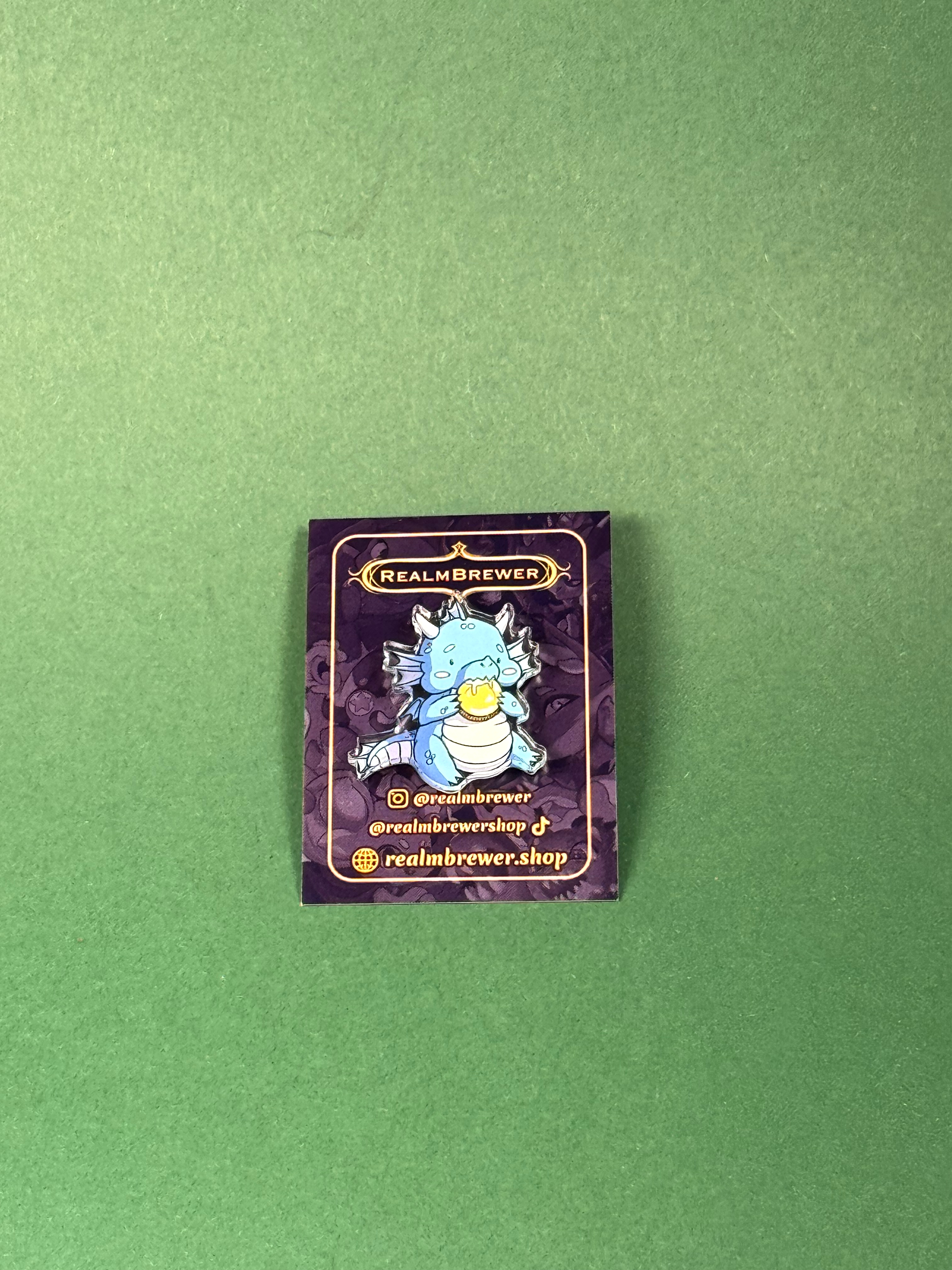 Acrylic Pin | Baby Dragon