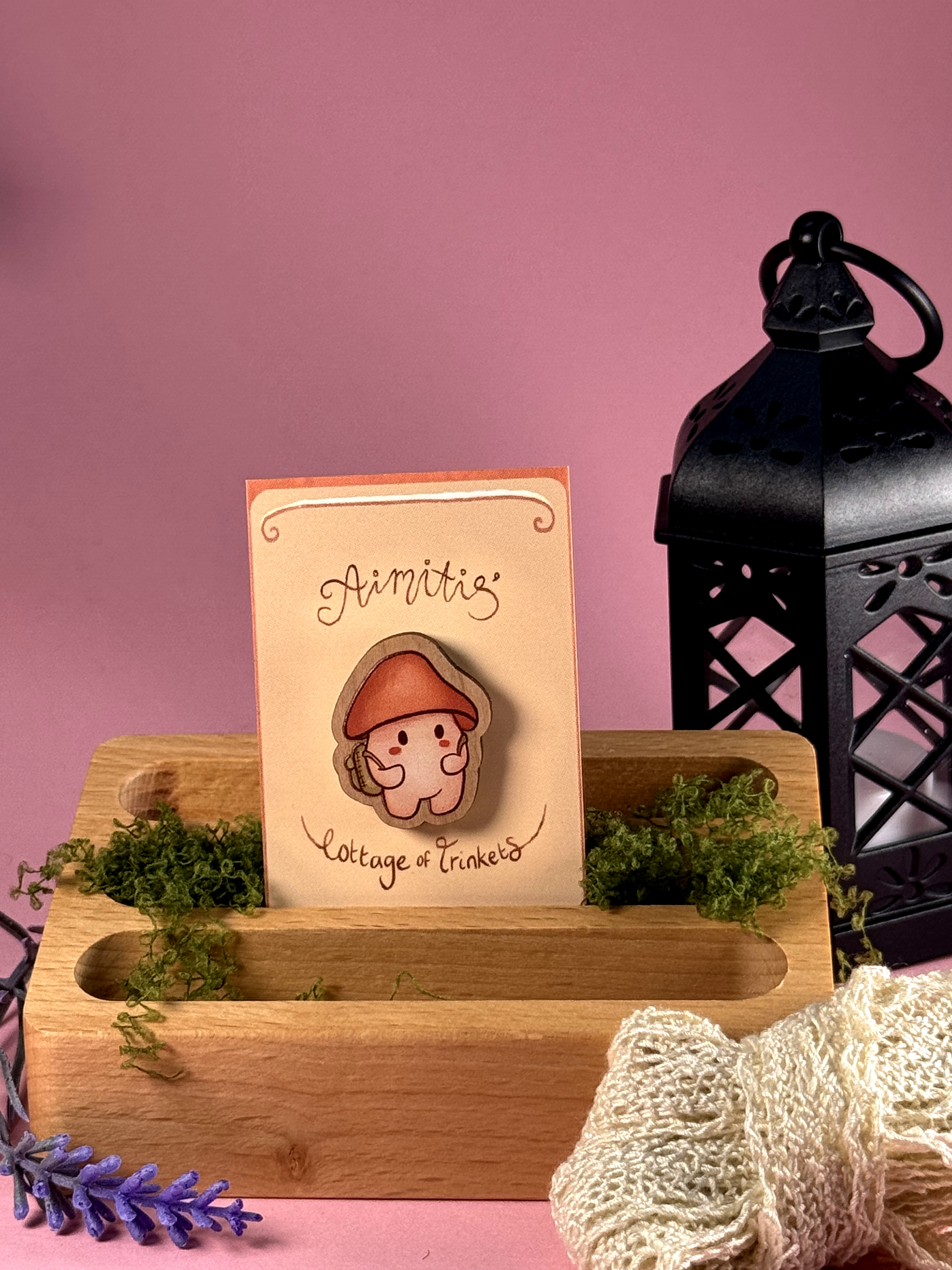 Wooden Pin | Adventure Mushie